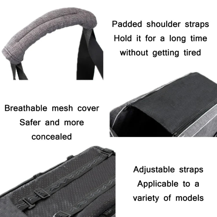 Car Central Control Seat Pet Portable Bed Pad, Square + Gray, Square Gray+Summer Mat