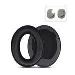 2 PCS Leather Headset Earmuffs for Sony 1000XM4, Black with Snap, Champagne with Snap, Black Protein Skin No Snap, Black Lambskin No Snap, Champagne Lambskin No Snap