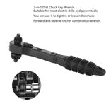 2 In 1 Hardened Drill Chuck Key Wrench, 2 In 1 Wrench