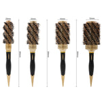 Twill Boar Bristles Curling Comb Ceramic Roller Comb, 25mm