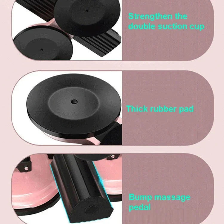 Sit-Up Aid Exercise Abdominal Fitness Device, Specification:, Black Single Suction Cup, Black Double Suction Cup, Red Single Suction Cup, Red Double Suction Cup, Blue Single Suction Cup, Blue Double Suction Cup, Pink Double Suction Cup