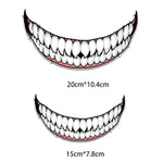 J06 Motorcycle Helmet Sticker, Small Teeth, Large Teeth, Small Tongue, Large Tongue