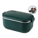 48W 1L  304 Stainless Steel Heating Lunch Box Can Be Plugged In, US Plug, 12V Car Plug, EU Plug, UK Plug