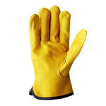 1 Pair JJ-1011 Cowhide Outdoor Wear-resistant Gardening Gloves, Size:, M, XL