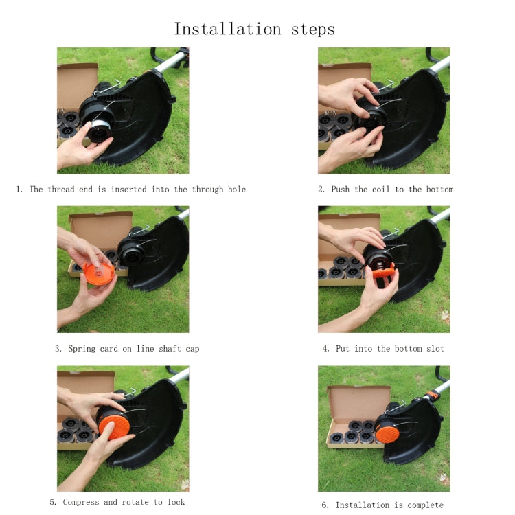 4 In 1 Nylon Grass Rope Mowing Line For BLACK+DECKER Lawn Mowers, 4 PCS