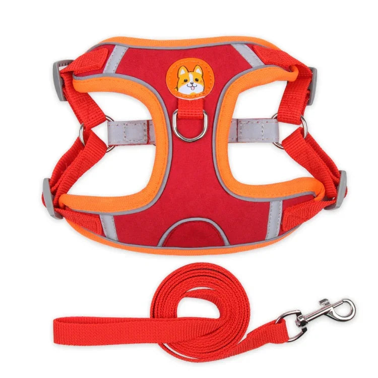 BL-867 Pet Chest Straps Reflective Dog Traction Rope, Size:, S, M, L, XL