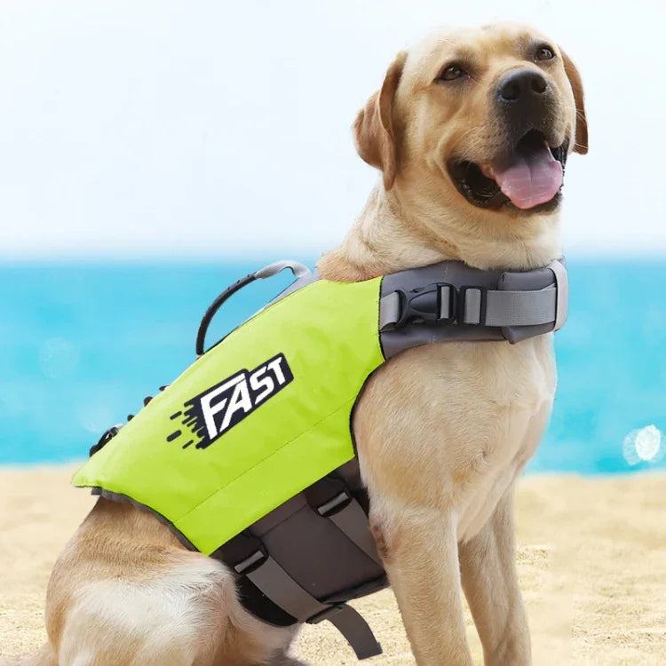 反射プリントペット犬用ライフジャケット 水着、M、L
