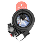BG-0518 Mountain Bike Portable Anti-Theft Bold Cable Lock, Length:, 1m Without Lock Frame, 1.2m With Lock Frame, 1.5m With Lock Frame, 1.8m With Lock Frame