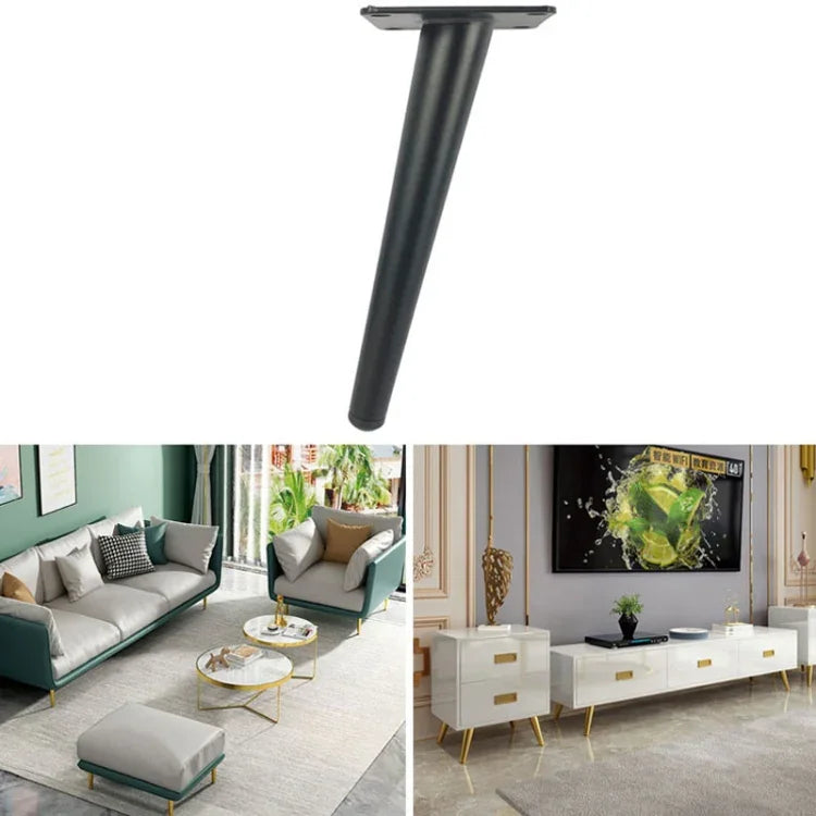 LH-ZT-0001 Cone Round Tube Furniture Support Legs, Style:, Oblique Cone Height 25cm, Oblique Cone Height 30cm, Oblique Cone Height 35cm, Oblique Cone Height 38cm, Oblique Cone Height 40cm, Oblique Cone Height 43cm, Oblique Cone Height 45cm