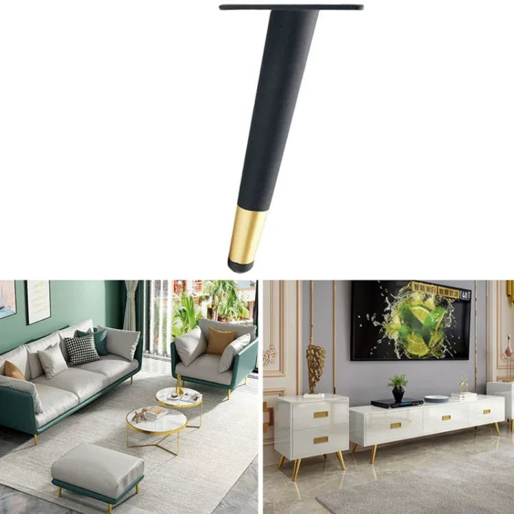 LH-ZT-0001 Cone Round Tube Furniture Support Legs, Style:, Oblique Cone Height 25cm, Oblique Cone Height 30cm, Oblique Cone Height 35cm, Oblique Cone Height 38cm, Oblique Cone Height 40cm, Oblique Cone Height 43cm, Oblique Cone Height 45cm             ...