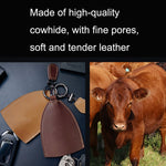 18Y-009 Vintage Handmade Leather Car Pull-Out Key Case, Plant Tanned Leather, Oil Wax Skin Olive Green, Oil Wax Skin Blue, Oil Wax Skin Tea, Oil Wax Skin Camel