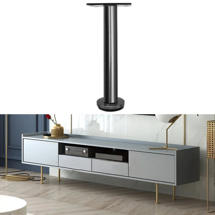 LH-TJ003 Adjustable Stainless Steel Round Tube Furniture Legs, Height:, 37cm, 40cm, 60cm
