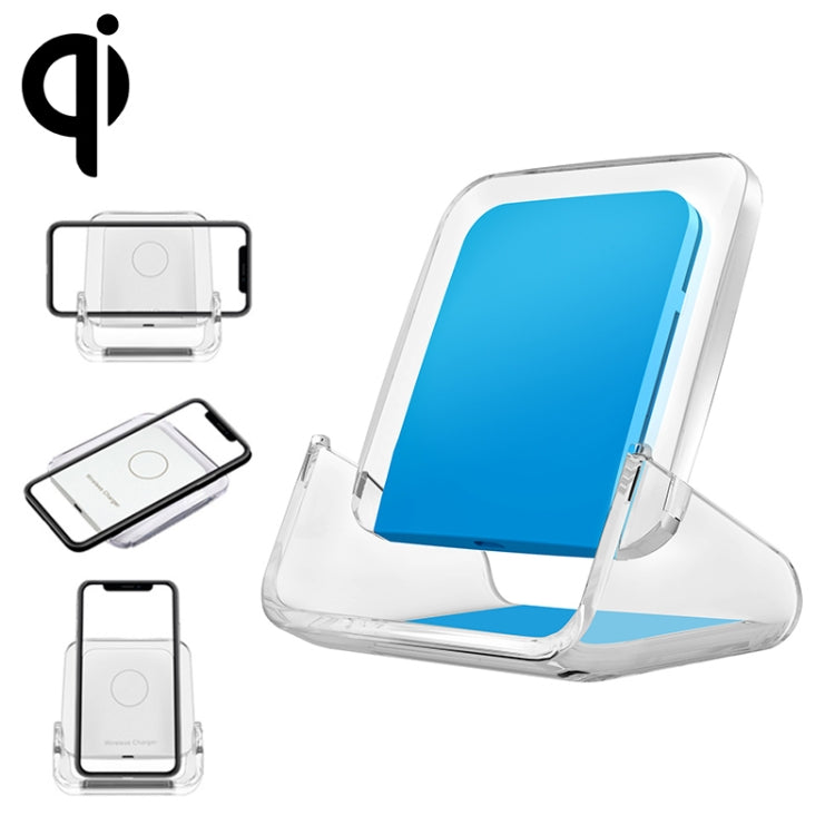 A9191 3 in 1 Multifunctional Vertical Wireless Charger, Black, White, Blue