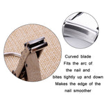 Stainless Steel Folding Nail Clippers with Keychain