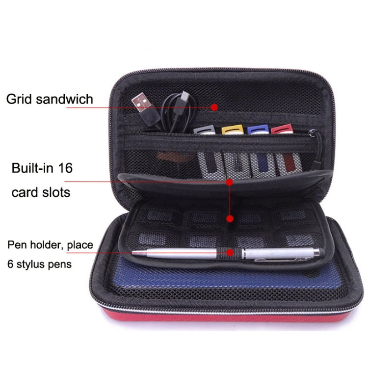 CHKJOK GH1818 EVA Protective Game Console Bag For Nintendo 3DS XL, GH1818 Blue, GH1818 Red