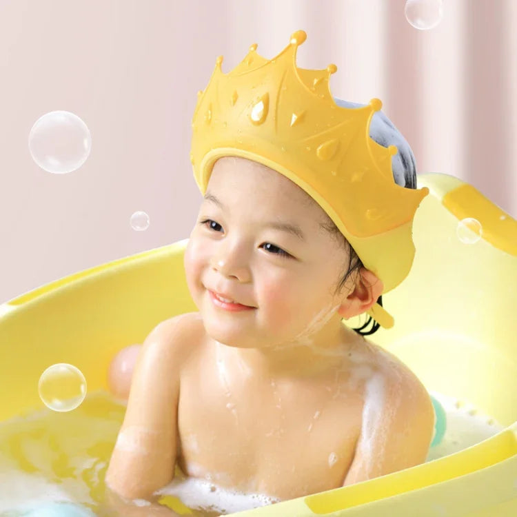 Baby Shampoo Waterproof Adjustable Ear Guards, Lemon Yellow, Kenting Red, Extreme Day Blue