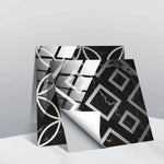 PVC Crystal Covered Film Geometric Pattern Tile Wall Sticker, 20 PCS 10cm