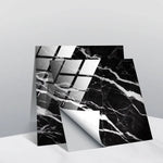 PVC Crystal Covered Film Geometric Pattern Tile Wall Sticker, 20 PCS 15cm