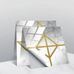 PVC Crystal Covered Film Geometric Pattern Tile Wall Sticker, 20 PCS 15cm