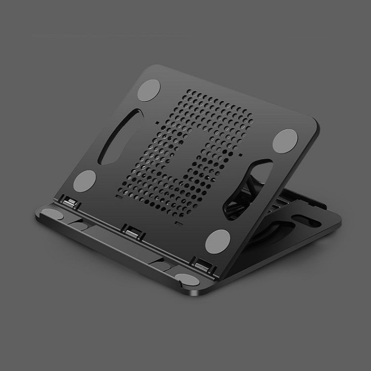 Foldable Laptop Desktop Heightening Cooling Bracket, Black, White, Pink