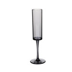 165ml Household Acrylic Champagne Glasses, Black, Transparent