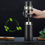 101-500ML Insulation Cup Tea Water Separation Tea Cup,Style:, Stainless Steel  Black, Stainless Steel  Coffee, Stainless Steel  Gray, Black+Gift Box, Coffee+Gift Box, Gray+Gift Box, Glass Black+Gift Box, Glass Coffee+Gift Box, Glass Gray+Gift Box      ...