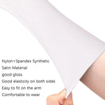 1pair Bride Gloves Satin Long Vintage Travel Sunscreen Dress Wedding Gloves