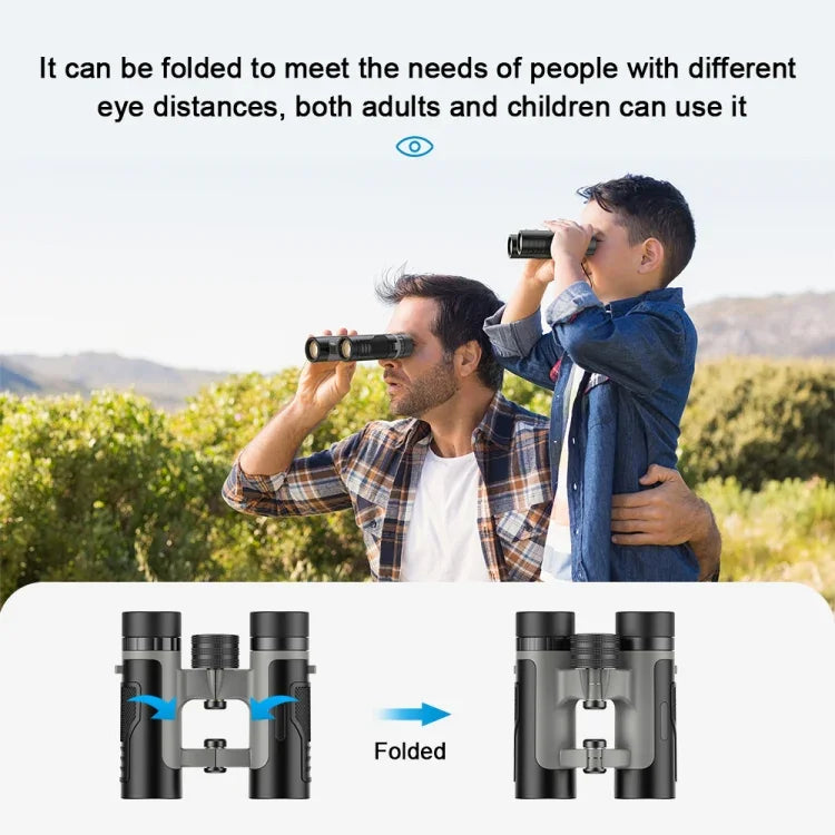 APEXEL 10 x 25 Binoculars  BAK4 Prism Zoom Telescope for Bird-watching Hunting Hiking, APL-RB10X25