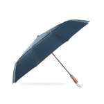 PARACHASE Ten-bone Double-layer Large Windproof Business Automatic Folding Umbrella, Grey, Black, Navy, Khaki