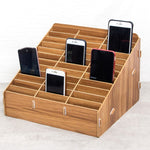 D-86 Office Conference Classroom Mobile Phone Storage Box, Style:, 12 Grids (Walnut), 12 Grids (Oak), 24 Grids (Walnut), 36 Grids (Walnut), 36 Grids (Oak), 48 Grids (Walnut), 48 Grids (Oak), 60 Grids (Walnut), 60 Grids (Oak)