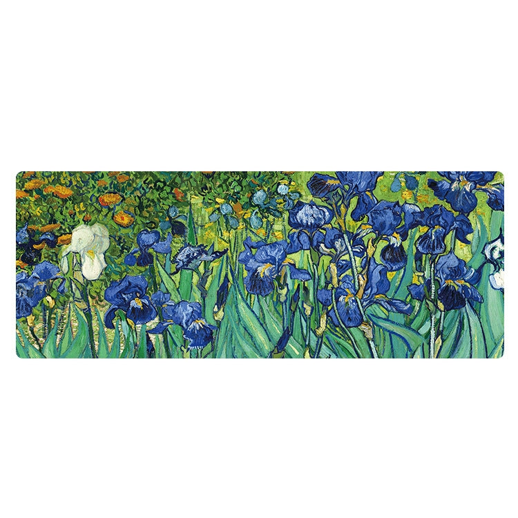 Am002 Large Oil Painting Desk Rubber Mouse Pad, 300x800x5mm Stitched Edges, 400x900x4mm Stitched Edges, 400x900x5mm Stitched Edges, 300x800x1.5mm No Stitched Edges, 300x800x3mm Stitched Edges