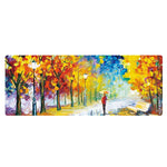 Am002 Large Oil Painting Desk Rubber Mouse Pad, 300x800x5mm Stitched Edges, 400x900x4mm Stitched Edges, 400x900x5mm Stitched Edges, 300x800x1.5mm No Stitched Edges, 300x800x3mm Stitched Edges