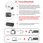 5.0 Bluetooth Transmitter AUX Receiver USB Dual Output Computer Audio Adapter, M136