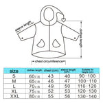 Large Hat Brim Cartoon Print Children Raincoat with Schoolbag Seat, S, M, L, XL, XXL