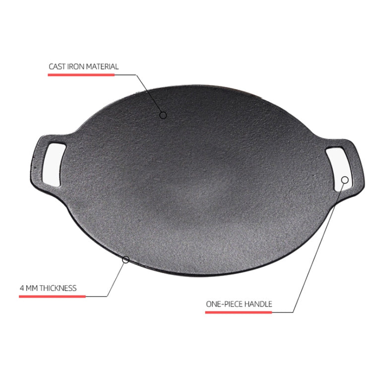 Outdoor Camping BBQ Cast Iron Grill Pan,Style:, Baking Pan Only, Baking Pan+Hemp Rope, Baking Pan+Hemp Rope+Storage Bag, Baking Pan+Net+Hemp Rope, Baking Pan+Net+Hemp Rope+Storage Bag