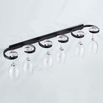 Household Punch-free Red Wine Glass Upside Down Rack, Style:, 3 Slots