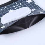 Baby EVA Wet Wipes Bag Flip Removable Paper Towel Cosmetic Cotton Bag, Black Stars, Yellow Butterfly, Kitten, Black Butterfly, Flowers