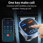 QC3.0 Fast Charge Car Bluetooth MP3 Player Car FM Transmitter, QC3.0 Fast Charge