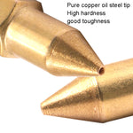 50 PCS Butter Machine Head Copper Universal Steel Tip Pneumatic Oil Grease Nipple, 50 PCS Grease Head