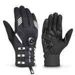WEST BIKING Cycling Breathable Long Finger Self-locking Gloves with Buckle, M, L, XL, 2XL