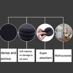 50 PCS Waxing Sponge Cars With Round Edge Car Washing Car Wax Maintenance Polished Sponge, 50 PCS Polished Sponge