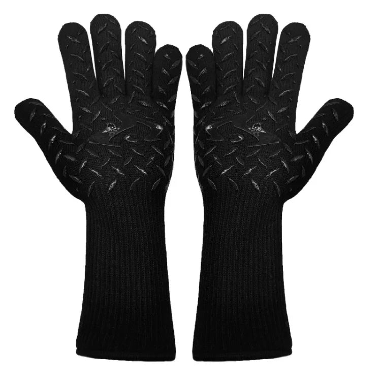 1 Pair High Temperature Resistant Silicone BBQ Gloves  Anti-Scalding Gloves, BBQ Red, BBQ Black, BBQ Blue, Big Flame Red, Big  Flame Black, Big Flame Blue, Flame Dots Red, Flame Dots  Black, Flame Dots  Blue, BBQ Flame Red, BBQ Flame Black             ...