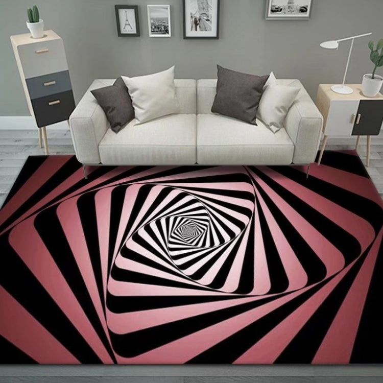 3D Stereo Rectangular Visual Geometric Living Room Carpet, 40x60cm, 50x80cm, 60x90cm, 80x120cm, 80x160cm, 120x160cm, 140x200cm