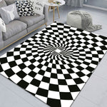 3D Stereo Rectangular Visual Geometric Living Room Carpet, 40x60cm, 50x80cm, 60x90cm, 80x120cm, 80x160cm, 120x160cm, 140x200cm