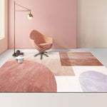 Modern Abstract Geometric Living Room Rug Coffee Table Cushion, 80x120cm, 80x160cm