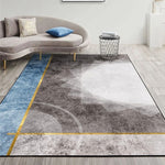 Modern Abstract Geometric Living Room Rug Coffee Table Cushion, 80x120cm, 80x160cm