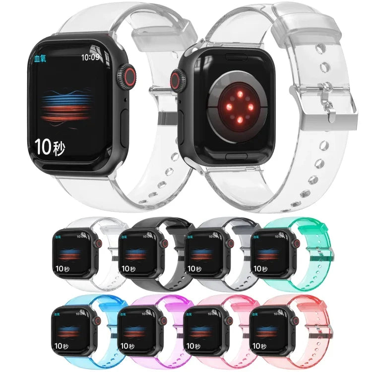 TPU Fuel Injection Watch Band, For Apple Watch Series 42mm/44mm/45mm, For Apple Watch Series 38mm/40mm/41mm
