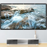 Folding Metal Anti-Light HD Projection Curtain, Size:, 60 inch 16:9 133x75cm, 72 inch 16:9 159x90cm, 84 inch 16:9 186x105cm, 92 inch 16:9 199x112cm, 100 inch 16:9 221x125cm, 110 inch 16:9 250x140cm, 120 inch 16:9 266x148cm, 130 inch 16:9 290x160cm     ...