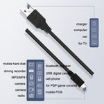Driving Recorder Power Cord USB Car Charger Antihypertensive Line, Style:, 3.5m+2A, 3.5m+1A