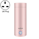 UGASUN Travel Portable Mini Electric Heated Water Cup, UK Plug (White), EU Plug (Withe), US Plug (White), UK Plug (Pink), EU Plug (Pink), US Plug (Pink)